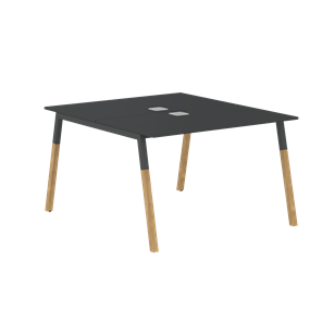 Переговорный стол FORTA Черный Графит-Черный Графит-Бук  FWST 1113 (1180x1346x733) в Находке