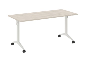 Мобильный стол X.M-4.7, Металл белый/Денвер светлый в Артеме