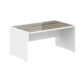 Стол для директора MORRIS Дуб Базель/Белый MST 169  (1600x900x750) в Артеме