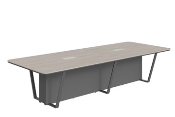 Стол для заседаний LINE Дуб-серый-антрацит СФ-571734.1 (3460х1340х754) в Уссурийске