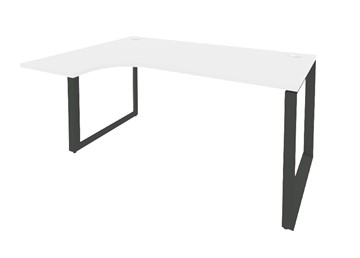 Угловой письменный стол O.MO-SA-4L Антрацит/Белый бриллиант в Артеме