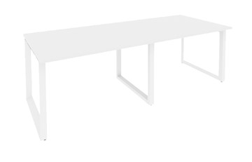 Офисный стол для переговоров O.MO-PRG-2.2 Белый/Белый бриллиант в Находке