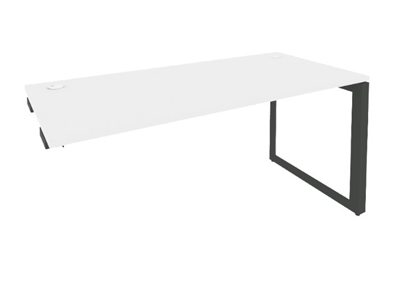 Приставной стол O.MO-SPR-4.8 Антрацит/Белый бриллиант в Уссурийске - изображение