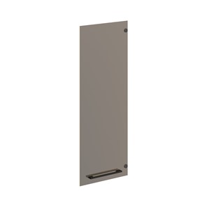 Дверь для шкафа стеклянная  средняя MORRIS TREND Антрацит/Кария Пальмира AMGT 42-1 (422х4х1132) в Находке