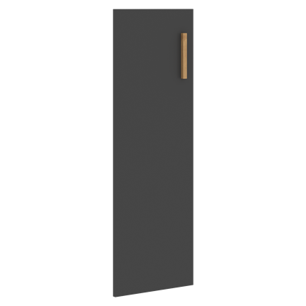 Дверь для шкафа средняя левая FORTA Черный Графит FMD40-1(L) (396х18х1164) во Владивостоке - изображение