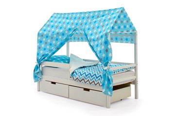 Крыша текстильная для кровати-домика Svogen (звезды, голубой) в Артеме