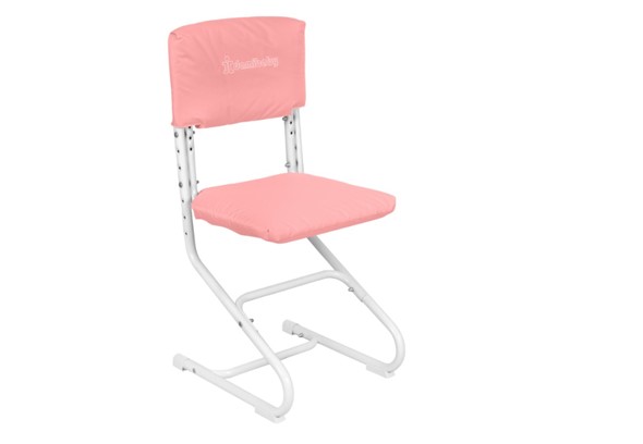 Чехлы на спинку и сиденье стула СУТ.01.040-01 Розовый, Замша в Артеме - изображение