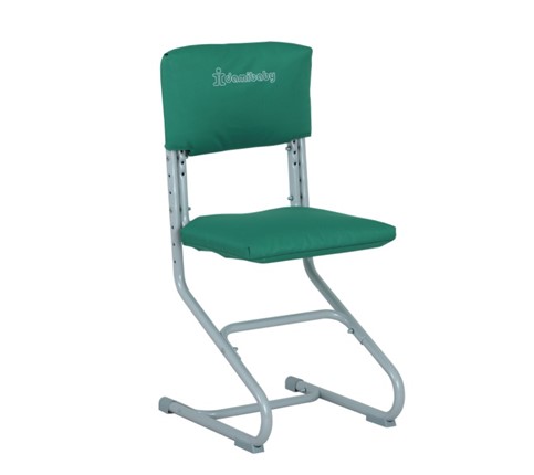 Набор чехлов на спинку и сиденье стула СУТ.01.040-01 Зеленый, Замша в Артеме - изображение