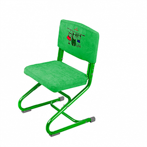 Чехол для стула СУТ 01-01 Зеленый, Замша в Артеме