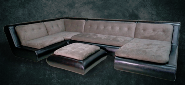 П-образный диван Эвелина со столом-пуфом в Уссурийске - изображение