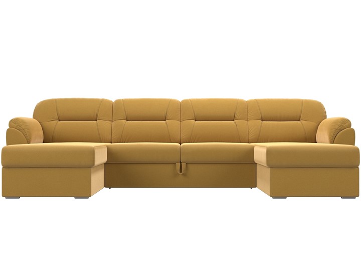 П-образный диван Бостон, Желтый (микровельвет) в Артеме - изображение 3