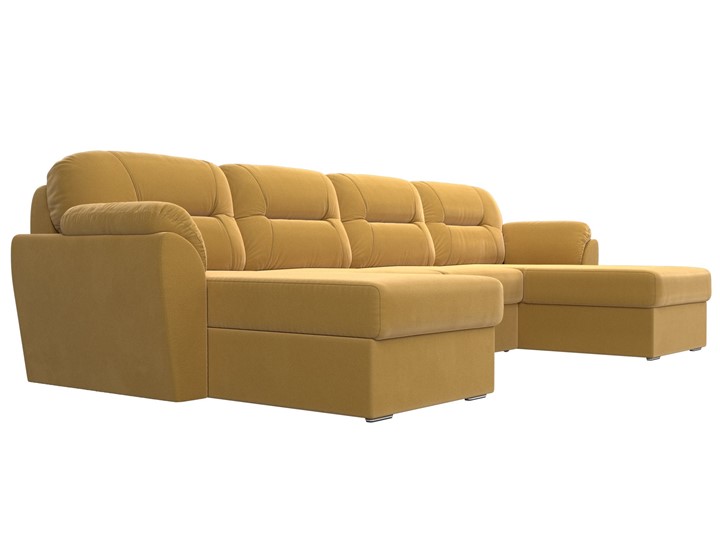 П-образный диван Бостон, Желтый (микровельвет) в Артеме - изображение 4
