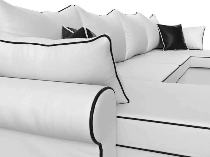 П-образный диван Элис, Белый (экокожа) в Артеме - изображение 5