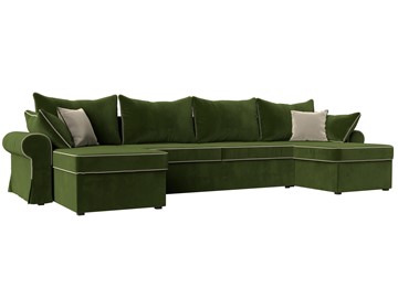 П-образный диван Элис, Зеленый (микровельвет) в Находке