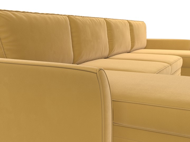 П-образный диван София, Желтый (Микровельвет) во Владивостоке - изображение 3