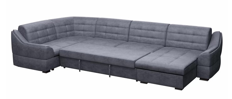 Большой диван с оттоманкой и креслом Антарес 1 ПДУ New в Уссурийске - изображение 1