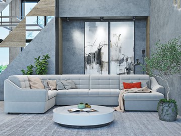Большой диван с оттоманкой и креслом Антарес 1 ПДУ New в Артеме - предосмотр 3