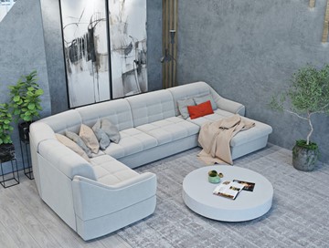Большой диван с оттоманкой и креслом Антарес 1 ПДУ New в Уссурийске - предосмотр 4