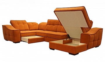Угловой диван N-11-M (П1+ПС+УС+Д2+Д5+П1) во Владивостоке - предосмотр 1