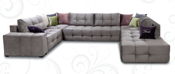 П-образный диван Италия 405х230х255х80 в Артеме - изображение