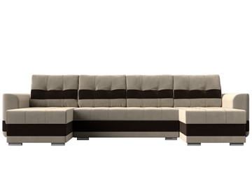 П-образный диван Честер, Бежевый/коричневый (вельвет) во Владивостоке - предосмотр 1