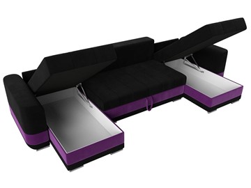 П-образный диван Честер, Черный/фиолетовый (вельвет) во Владивостоке - предосмотр 5