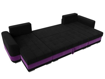 П-образный диван Честер, Черный/фиолетовый (вельвет) во Владивостоке - предосмотр 7