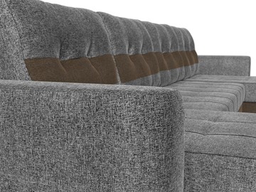 П-образный диван Честер, Серый/коричневый (рогожка) во Владивостоке - предосмотр 3