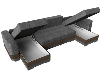 П-образный диван Честер, Серый/коричневый (рогожка) во Владивостоке - предосмотр 5