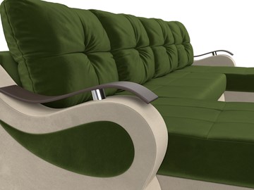 П-образный диван Меркурий П, Зеленый/бежевый (вельвет) во Владивостоке - предосмотр 3