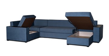 П-образный диван Комфорт 8 ДУ НПБ+МДФ в Артеме - предосмотр 2