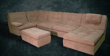 П-образный диван Премьер со столом-пуфом в Артеме - предосмотр