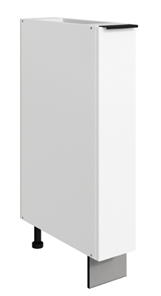 Тумба кухонная Стоун L150 (1 дв.гл.) (белый/джелато софттач) в Находке