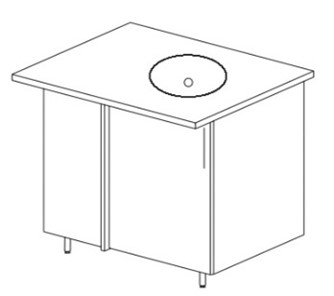 Кухонный шкаф угловой под врезную мойку Некст МДФ  Б27 МДФ  премиум, глянец, металик в Артеме
