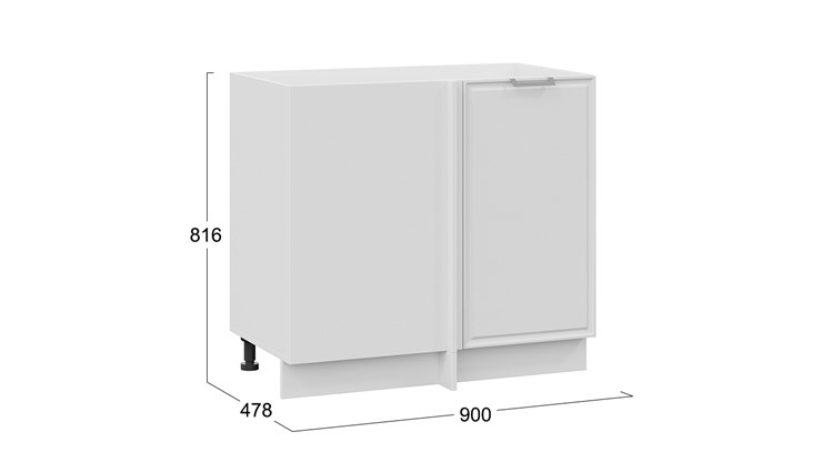 Кухонная тумба Белладжио 1Н9У (Белый, Фон белый) в Уссурийске - изображение 2