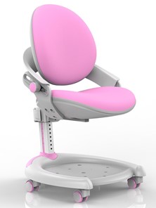 Кресло Mealux ZMAX-15 Plus, Y-710 PN, белый металл, обивка розовая однотонная в Находке