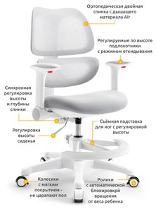 Детское растущее кресло Dream Air Y-607 G в Артеме - предосмотр 1
