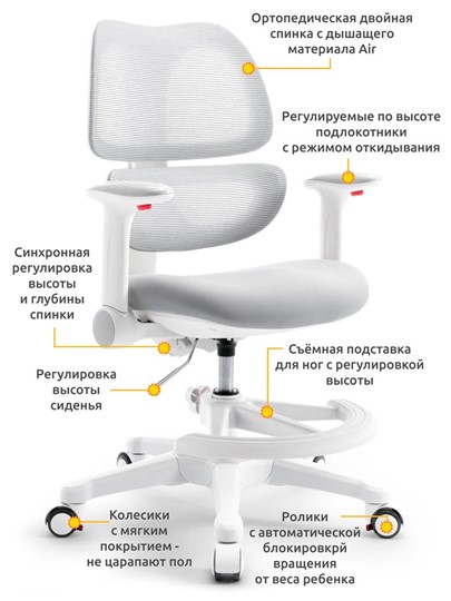 Детское растущее кресло Dream Air Y-607 G во Владивостоке - изображение 1