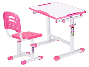 Стол растущий и стул Mealux EVO-07 Pink, розовая в Артеме