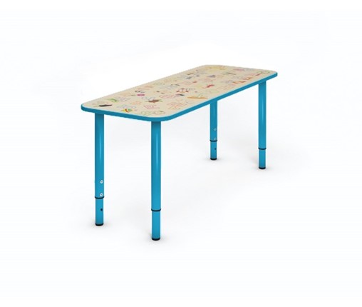 Детский регулируемый столик Азбука СДО-2 Синий в Находке - изображение