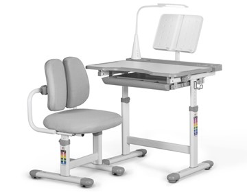Комплект из растущего стола и кресла Mealux EVO BD-23 Grey в Уссурийске - предосмотр