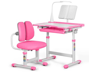 Комплект из растущего стола и кресла Mealux EVO BD-23 Pink в Уссурийске
