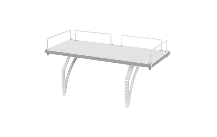 Растущий стол 1/75-40 (СУТ.25) + Polka_z 1/600 (2шт) белый/серый/Красный в Артеме - изображение 1