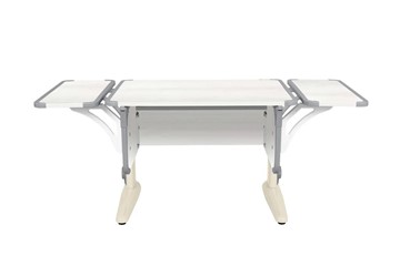 Детский стол-трансформер 4/75 (СУТ.41) + Polka_b 4/550 (2 шт) Рамух белый/бежевый/серый в Артеме