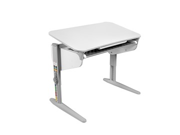 Детский стол-трансформер 5/100 (СУТ. 46) Белый/Серый/Серый с лотком в Находке