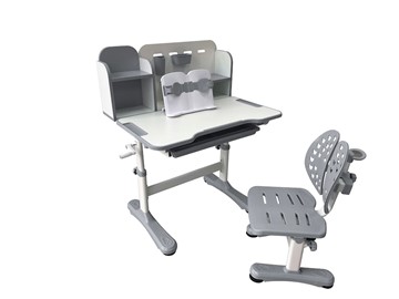 Растущий стол и стул Vivo Grey FUNDESK в Артеме - предосмотр