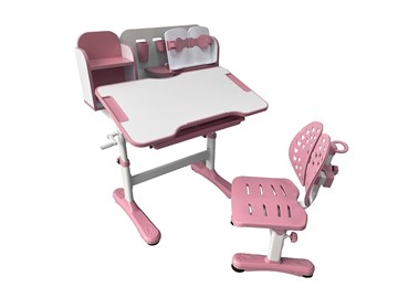 Парта растущая + стул Vivo Pink FUNDESK в Артеме - предосмотр 1