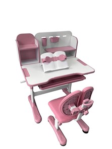 Парта растущая + стул Vivo Pink FUNDESK в Артеме - предосмотр 2