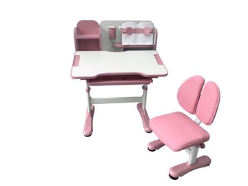 Парта растущая + стул Vivo Pink FUNDESK в Артеме - предосмотр 3
