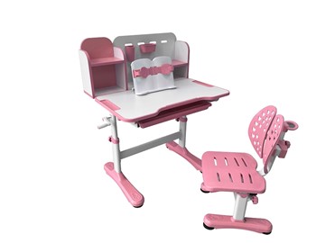 Парта растущая + стул Vivo Pink FUNDESK в Уссурийске - предосмотр